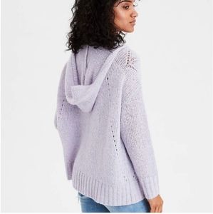 American eagle outfitters Lavender Knit hoodie size S